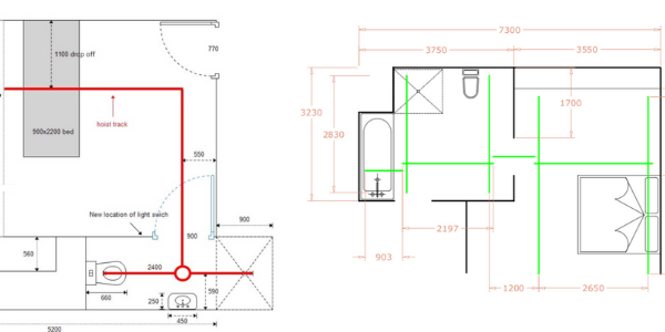 ceiling hoist floor plan